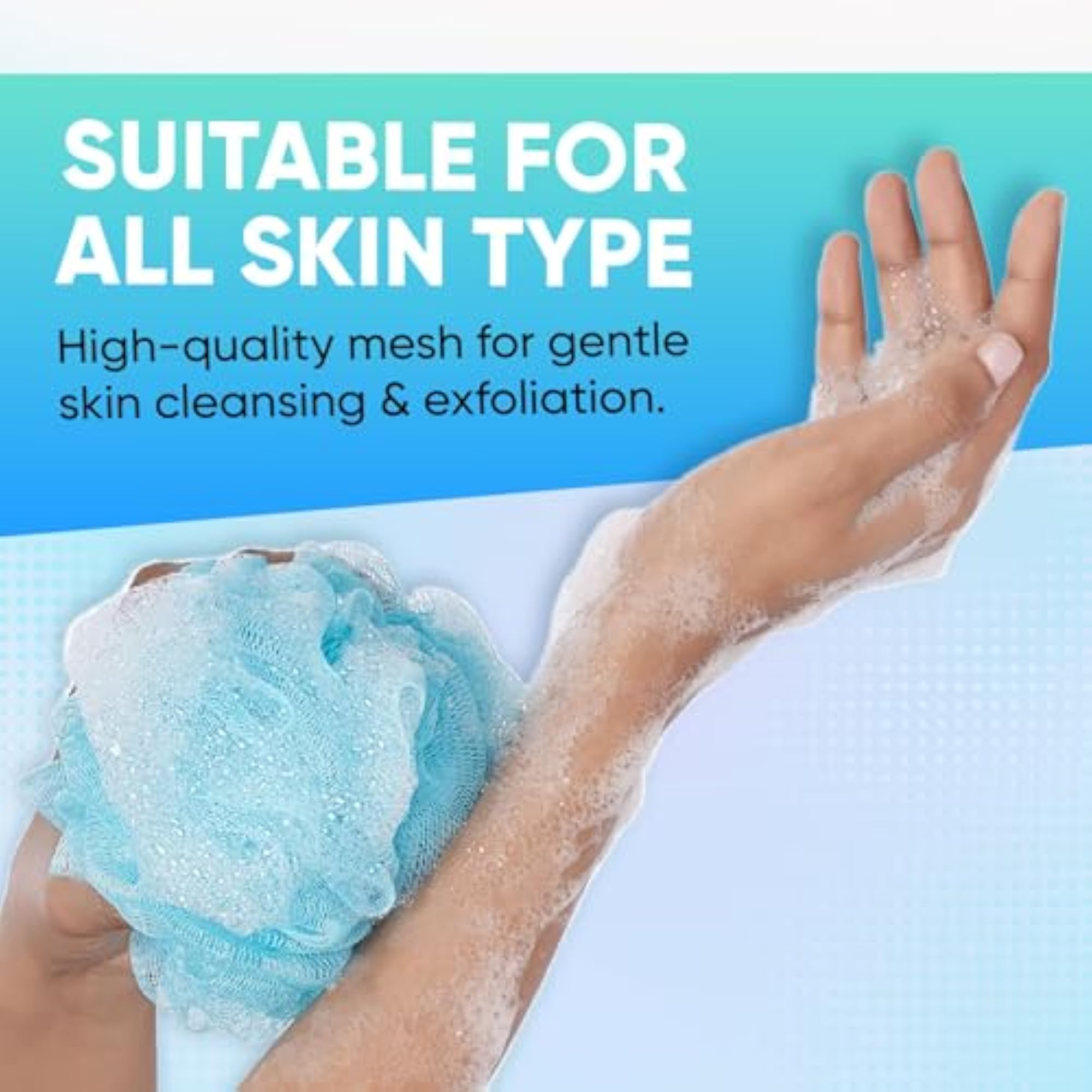 Soft Body Scrubber Bath Sponge & Loofah for Men & Women